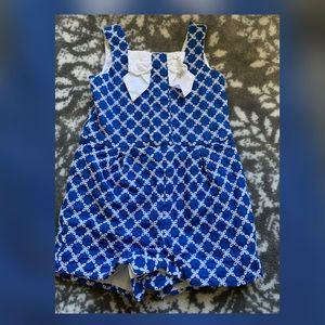 Janie and Jack eyelet bow romper